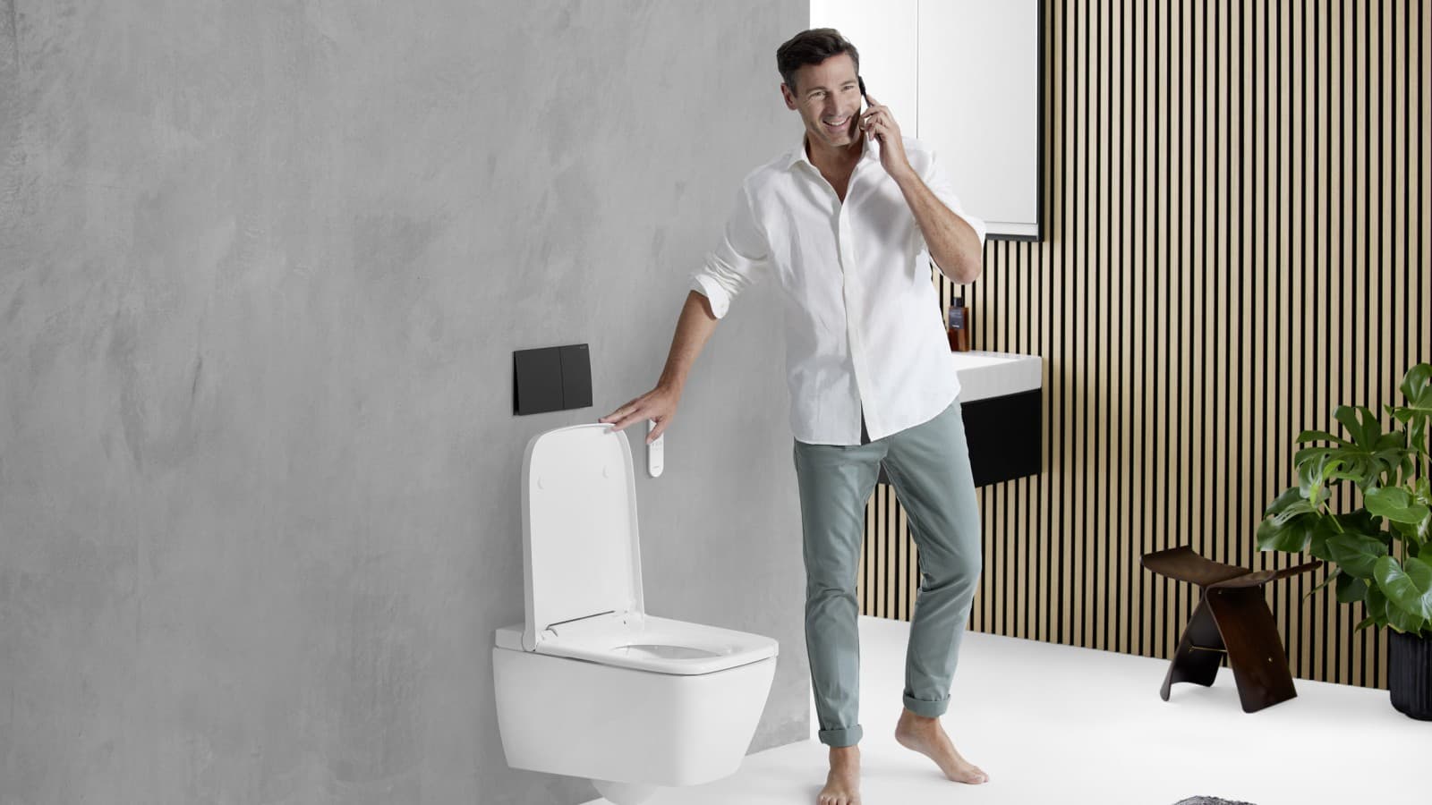 Geberit Sela Square con Sigma70 Geberit Sela Square con Sigma70