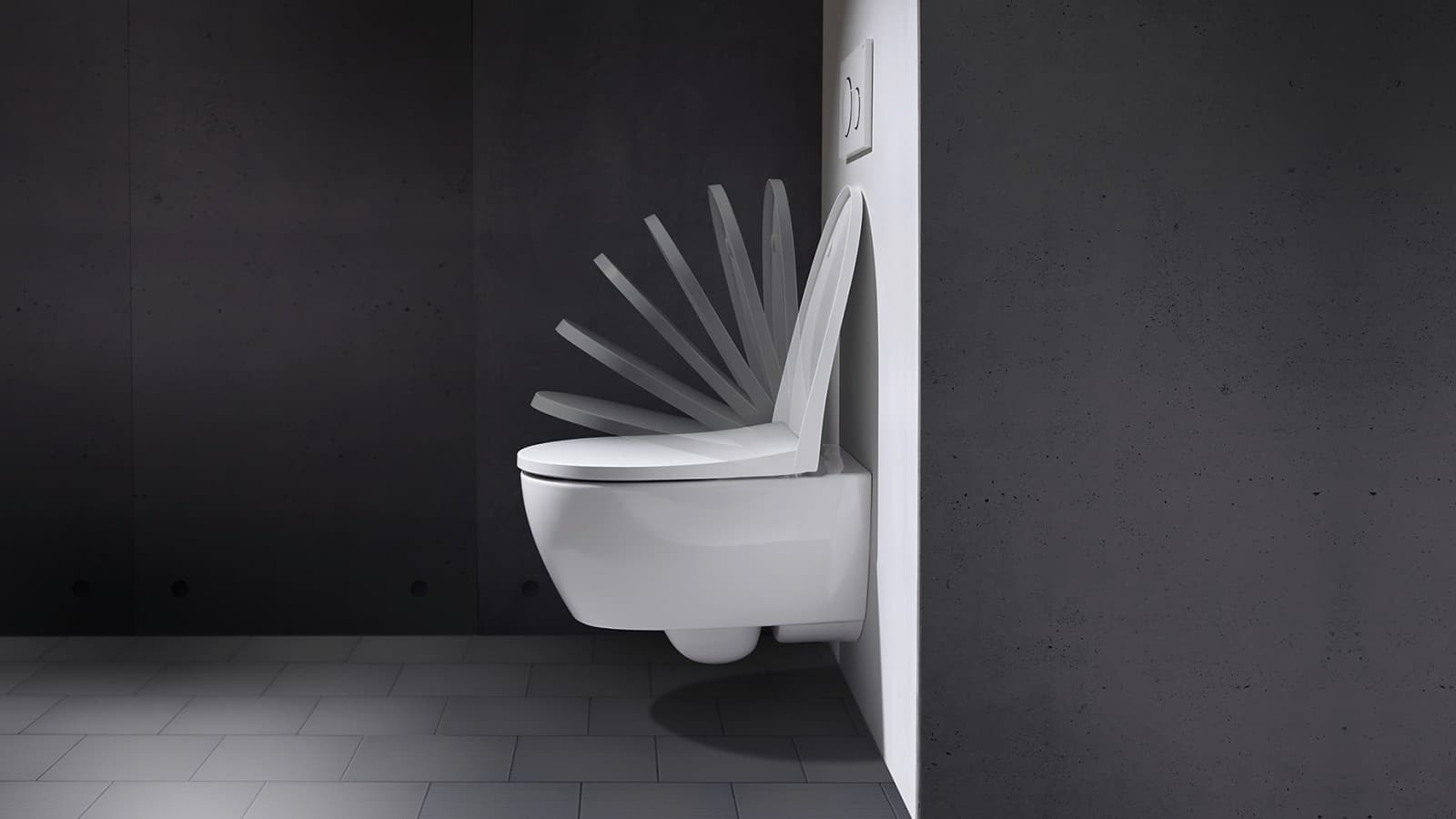 Tapa del inodoro con mecanismo soft-closing Tapa del inodoro con mecanismo soft-closing