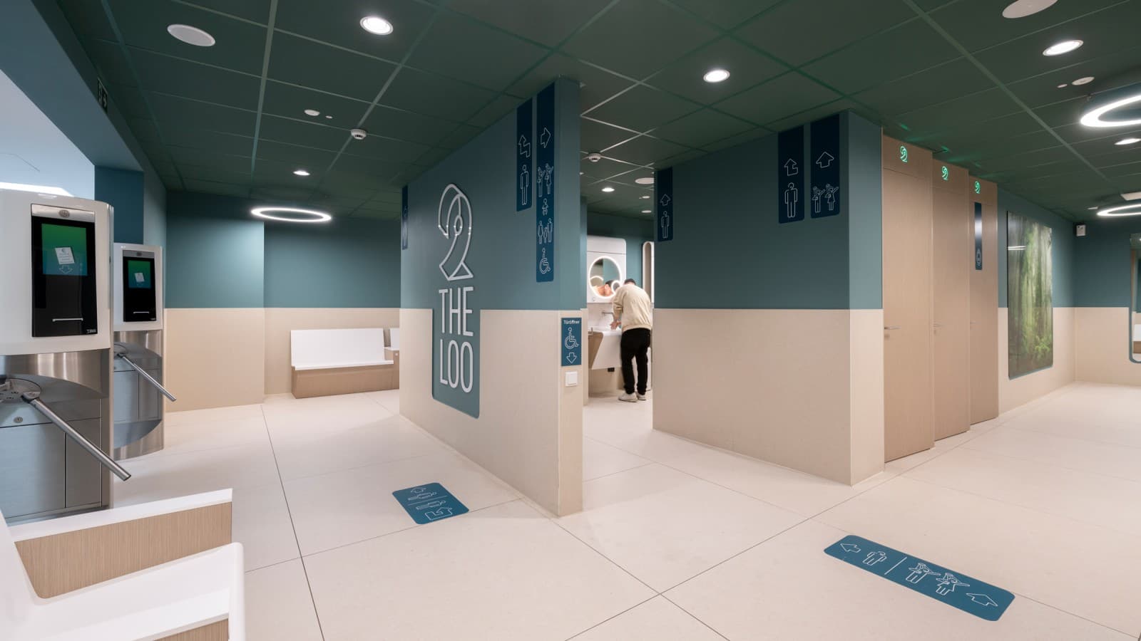 Típico diseño de los baños de 2theloo Típico diseño de los baños de 2theloo