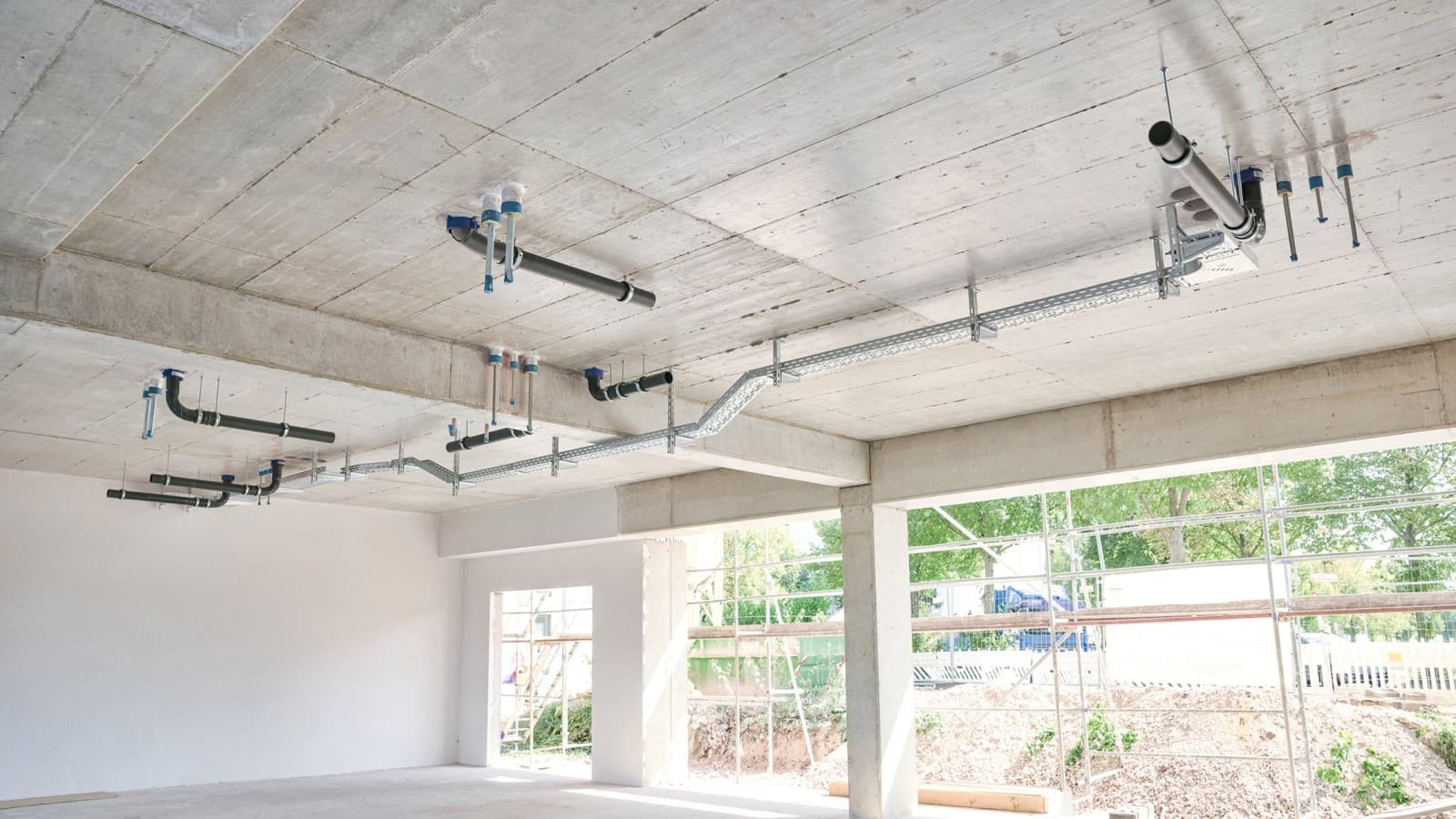 Geberit SuperTube en el complejo Europakarree de Erfurt Geberit SuperTube en el complejo Europakarree de Erfurt