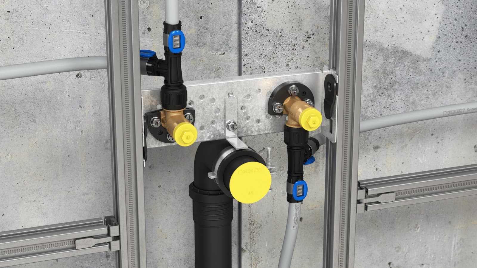 Piezas en T Geberit MasterFix Piezas en T Geberit MasterFix