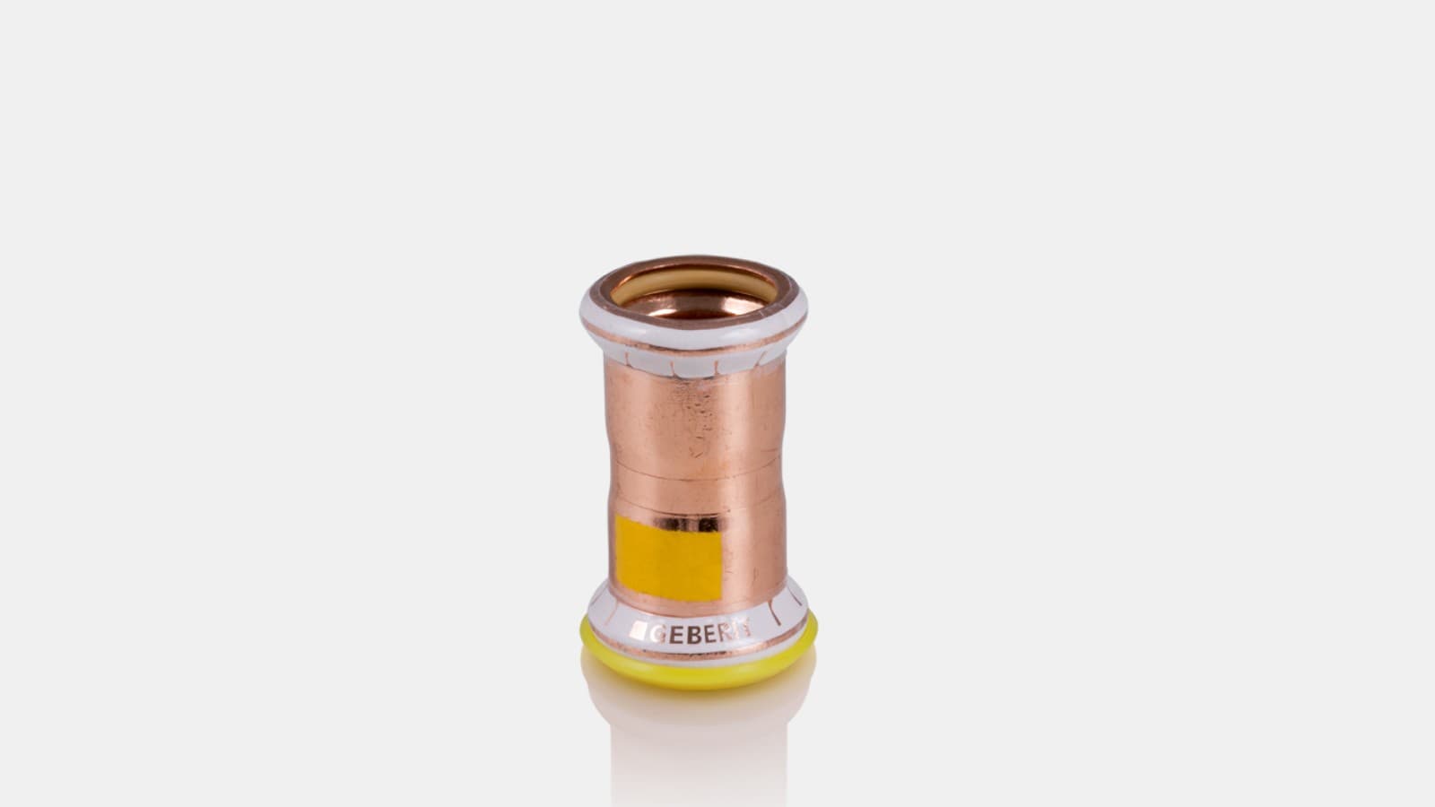 Se comprime un accesorio Geberit Mapress Cobre para instalaciones de gas