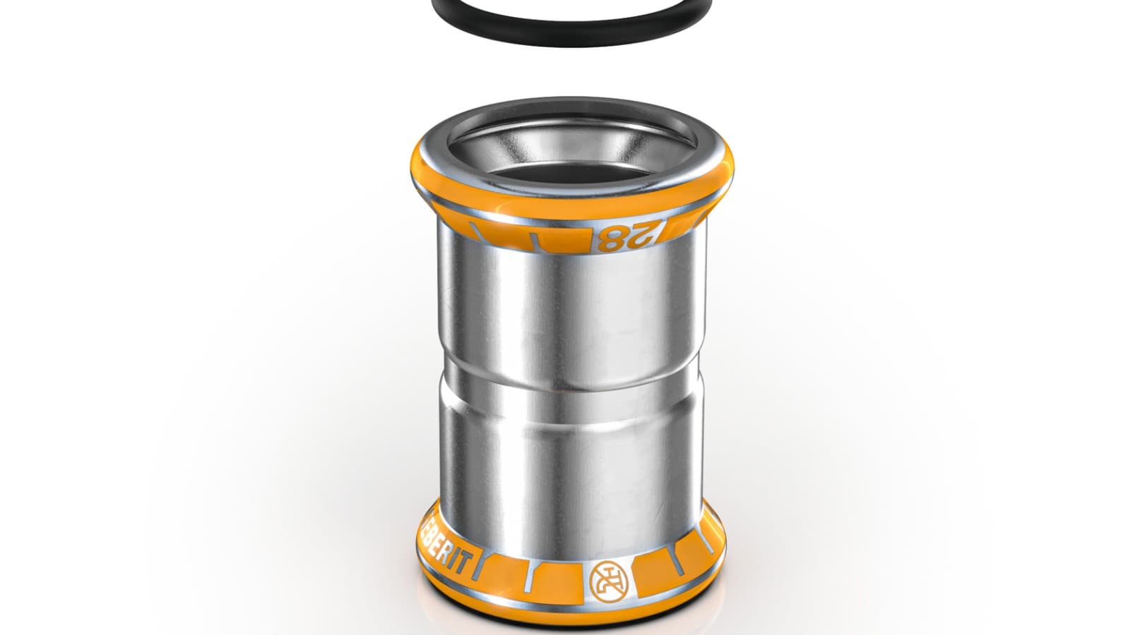 Geberit Mapress Therm con indicador de compresión naranja Geberit Mapress Therm con indicador de compresión naranja